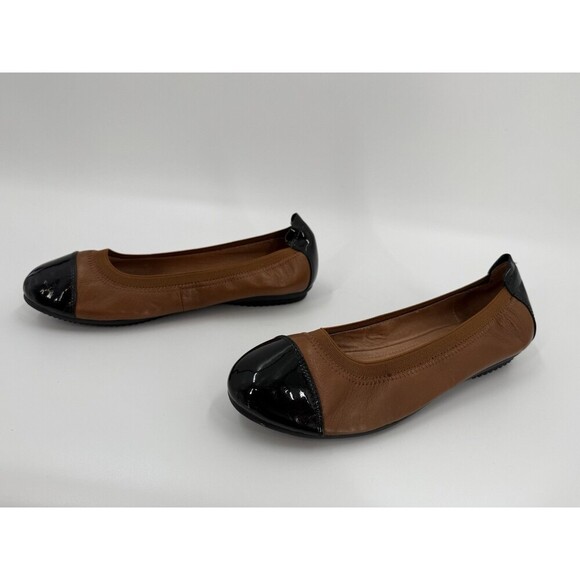 Josef Seibel Brown Leather Cap Toe Slip On Flats Shoes Women's EU 37 US 7 - Picture 6 of 9